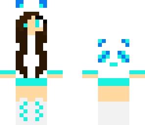 blue panda hoodie girl