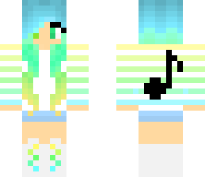 green blue girl