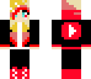 cute youtube girl skin