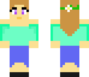 girl with brown hair and mint tank top