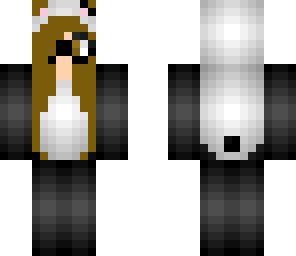 panda costume with cute glasses