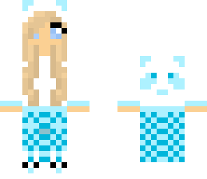 panda pajamas blue