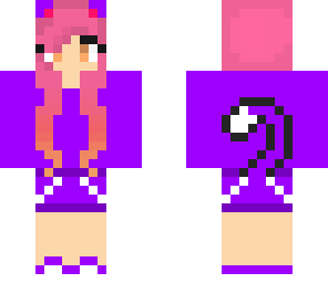 purple cat girl