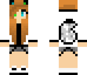 blue green fox girl