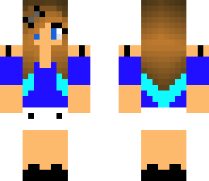 simple blue girl edit