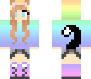 rainbow kitty girl