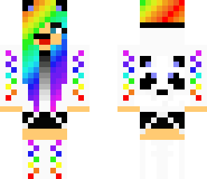 rainbow panda girl