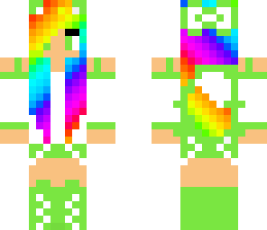rainbow fox girl