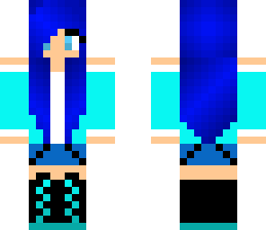 cool blue girl edit