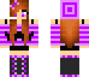 my version of chlojo2002 pink mustache girl skin 2