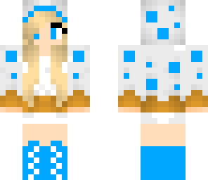 cute blue cake girl