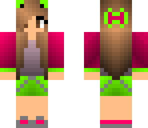 neon kitty cat girl