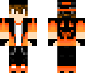 black and orange