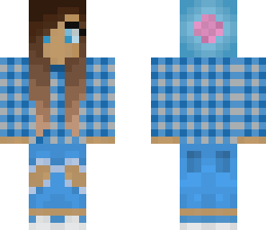 blue flannel girl