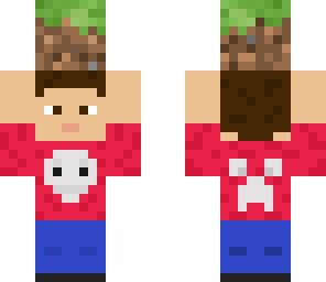 blissix holding a dirt block