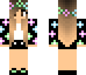 colorful flower girl