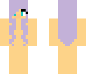 girl base skin purple hair