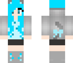 blue frost nyan cat girl