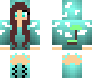 edited skyblock girl