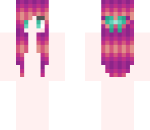 magenta ombre hair base - anime shading