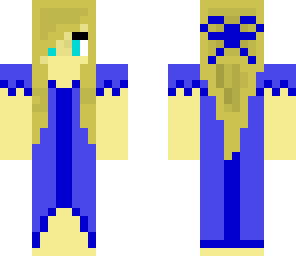 blue dress girl