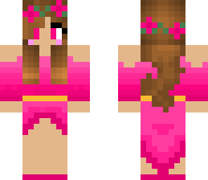 pink flower girl