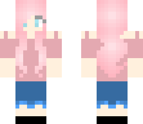 girl with pink hair