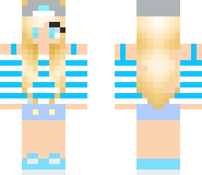 blue cap girl