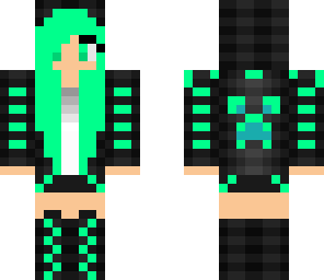 cute green girl