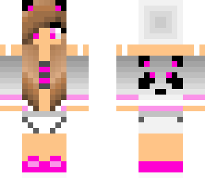 pink and gray panda girl