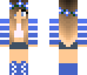 blue flowe girl