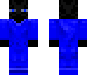 blue teenage enderman