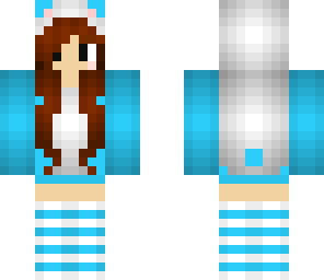 re-edited kawaii blue panda girl