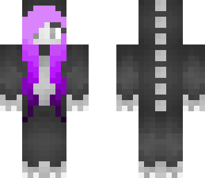 purple and black dino girl