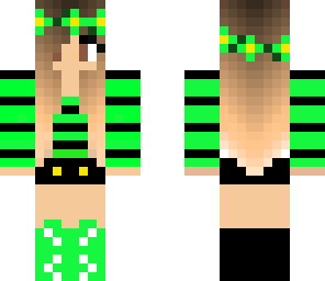 green flower girl