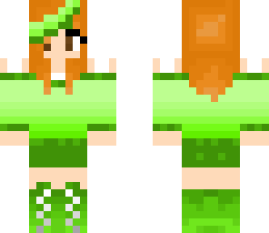 cute green girl