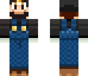 black clothed mario