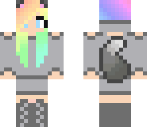 my skin with a wolf costume