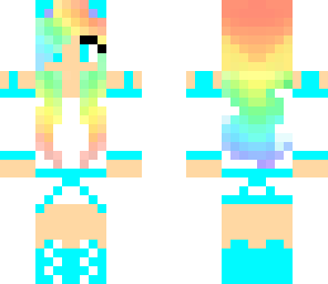 rainbow headphone girl