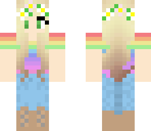 rainbow flower girl