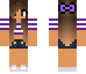 purple tan girl