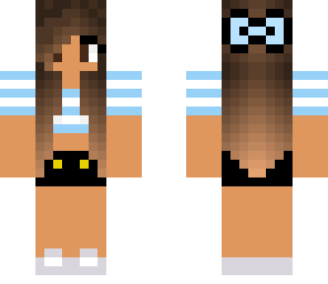 blue tan girl