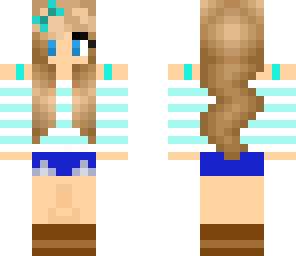 chica azul