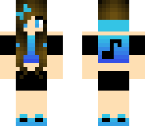 blue music girl