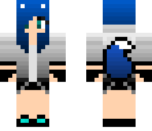 blue wolf girl skin