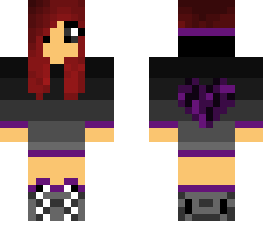 purple heart red hair girl fixed