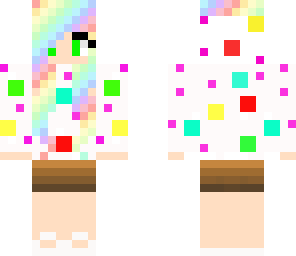 rainbow haired cake girl 100