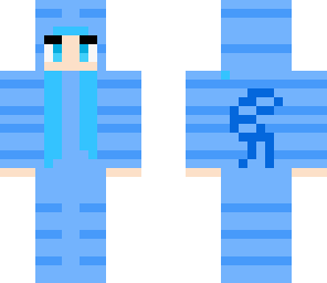 cute blue  cat girl