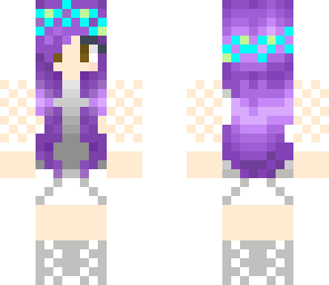 purple haired beauty