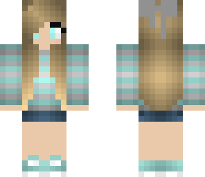 aqua hoodie girl